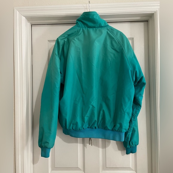 High Seas Vintage Jacket Women's L Teal 1990's Full Zip w/Pockets - Picture 4 of 8
